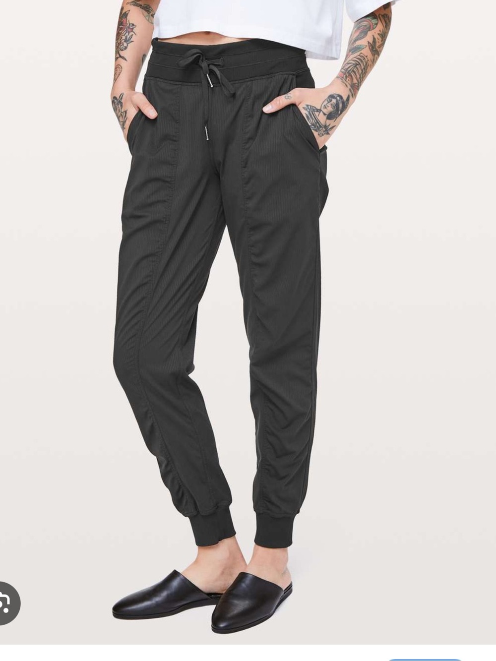 LULULEMON Dance Studio Joggers Track Pants Women’s Black Size 8 Reg Full Length